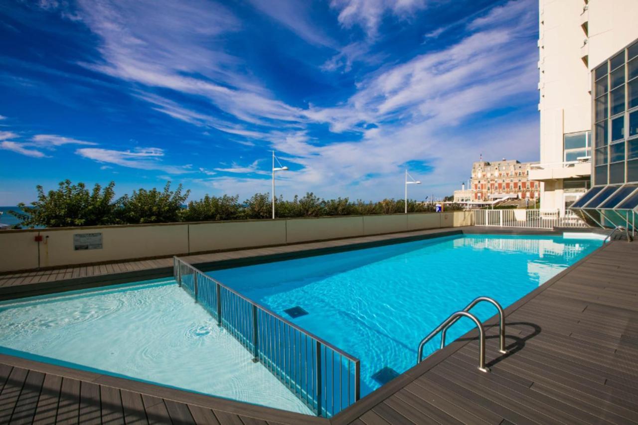 Nouvelle Vague Modern Ocean View Studio W Balcony - Swimming Pool بياريتز المظهر الخارجي الصورة